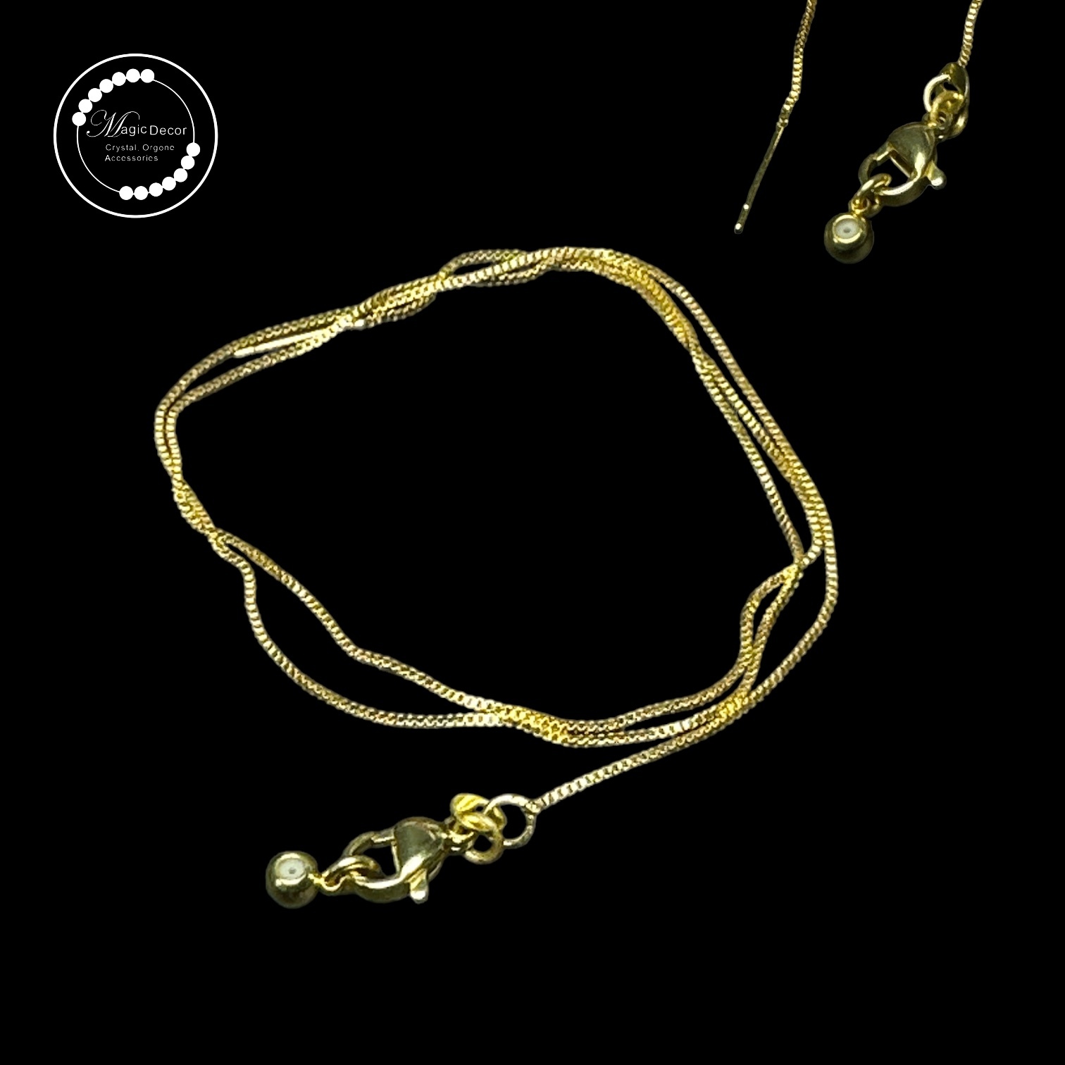 260131 - C55 金色鈦鋼針鏈頸鏈1條