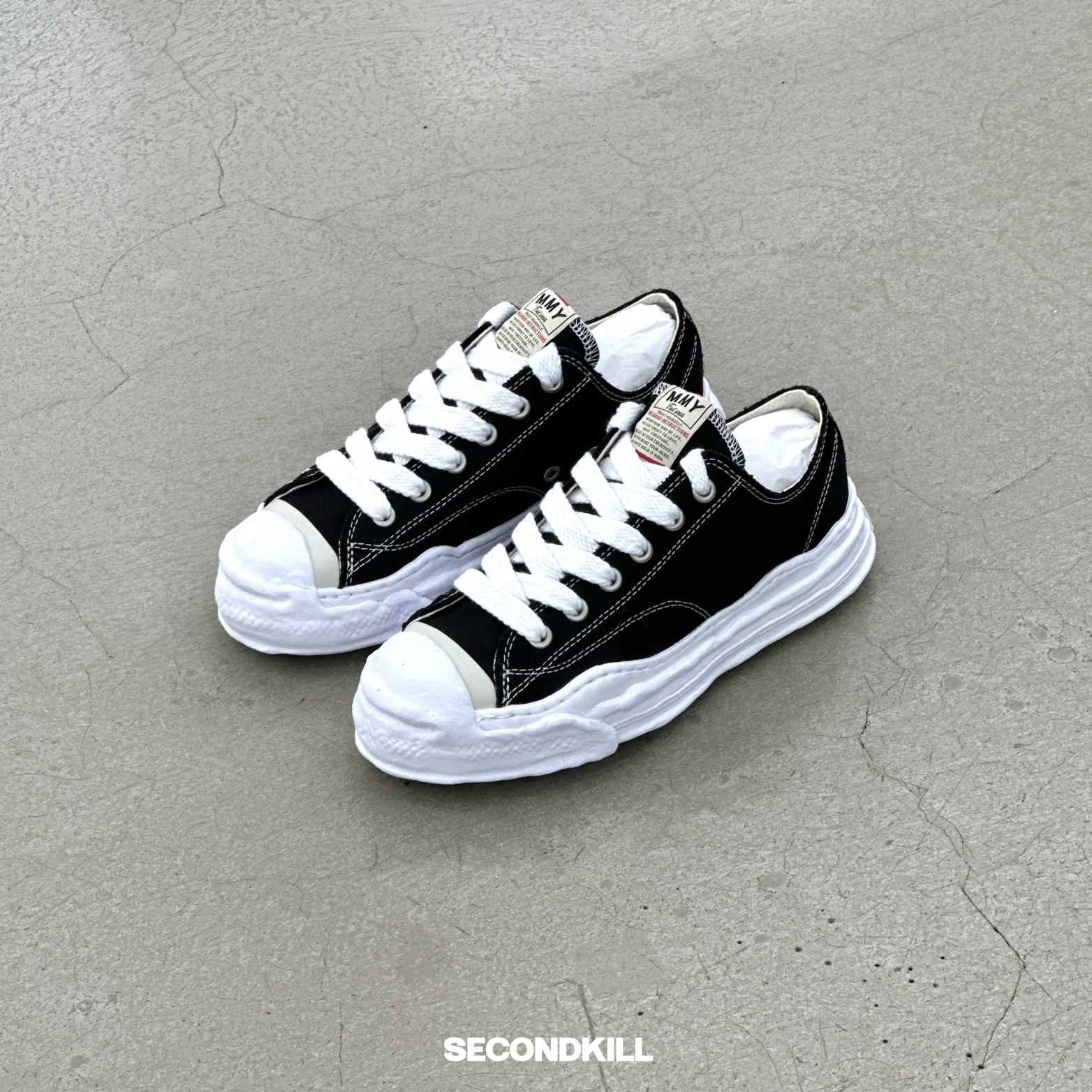 Maison Mihara Yasuhiro Canvas Lowtop- Black