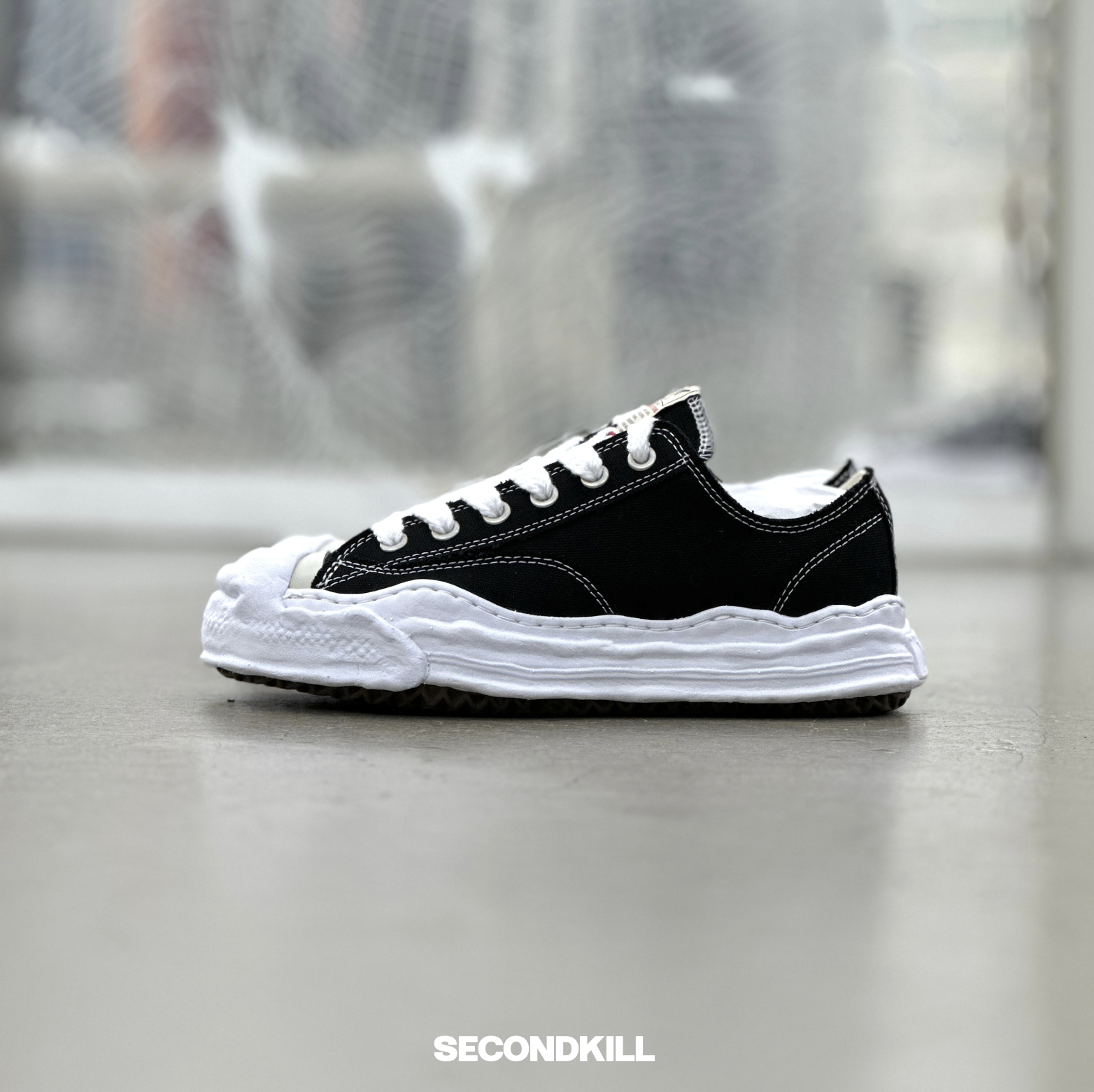Maison Mihara Yasuhiro Canvas Lowtop- Black