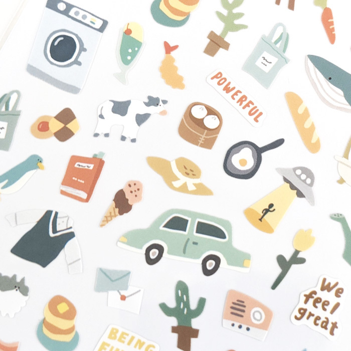 水色 零件系列 迷你貼紙｜日本Mind Wave