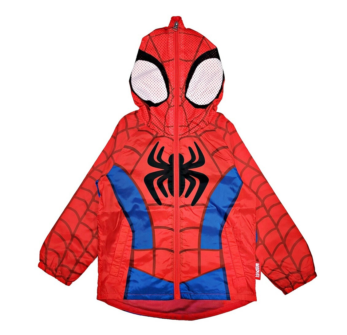 MARVEL 小童風褸 外套 (有帽)-蜘蛛俠