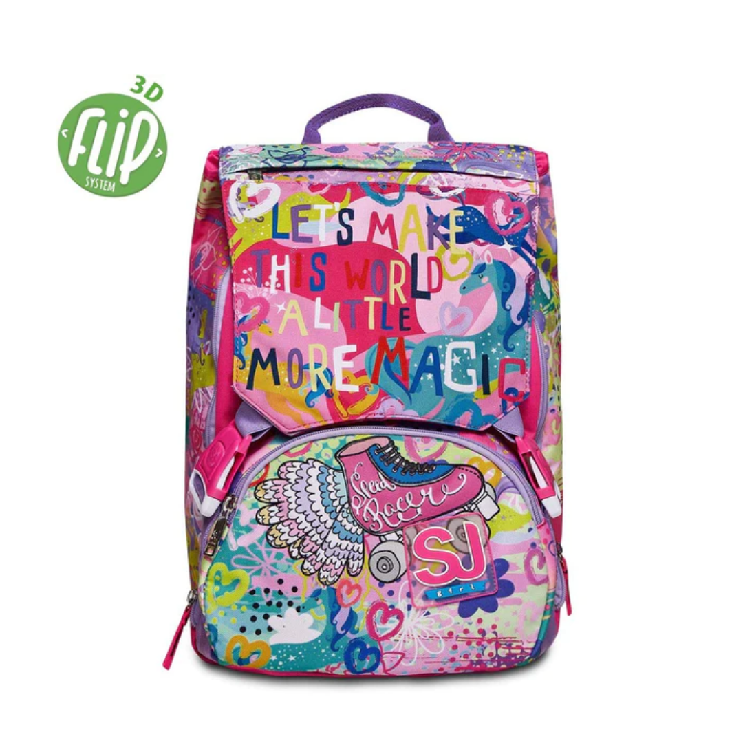 意大利 SJ Gang 擴充書包系列 26/31L - MAGICFLIP GIRL