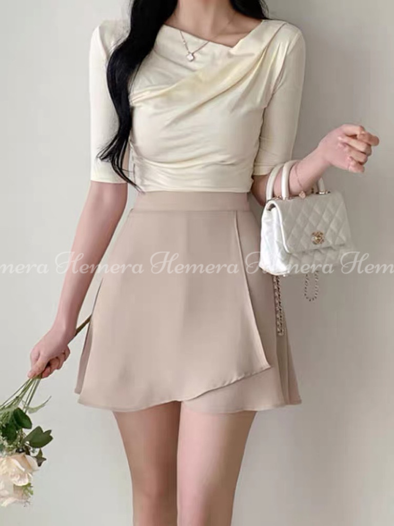 SK23S0745 雪紡傘裙褲