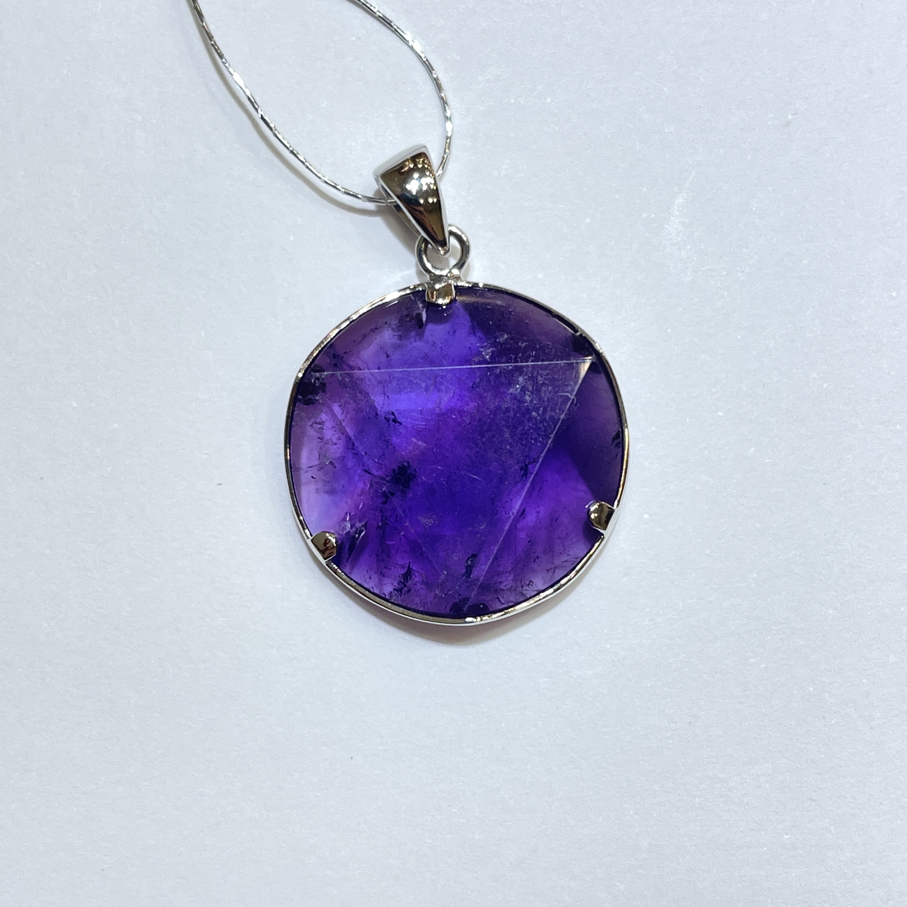 紫晶大衛星吊墜 19mm