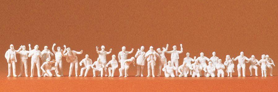 Preiser 16335 HO規 汽車.卡車司機.未上色.30人