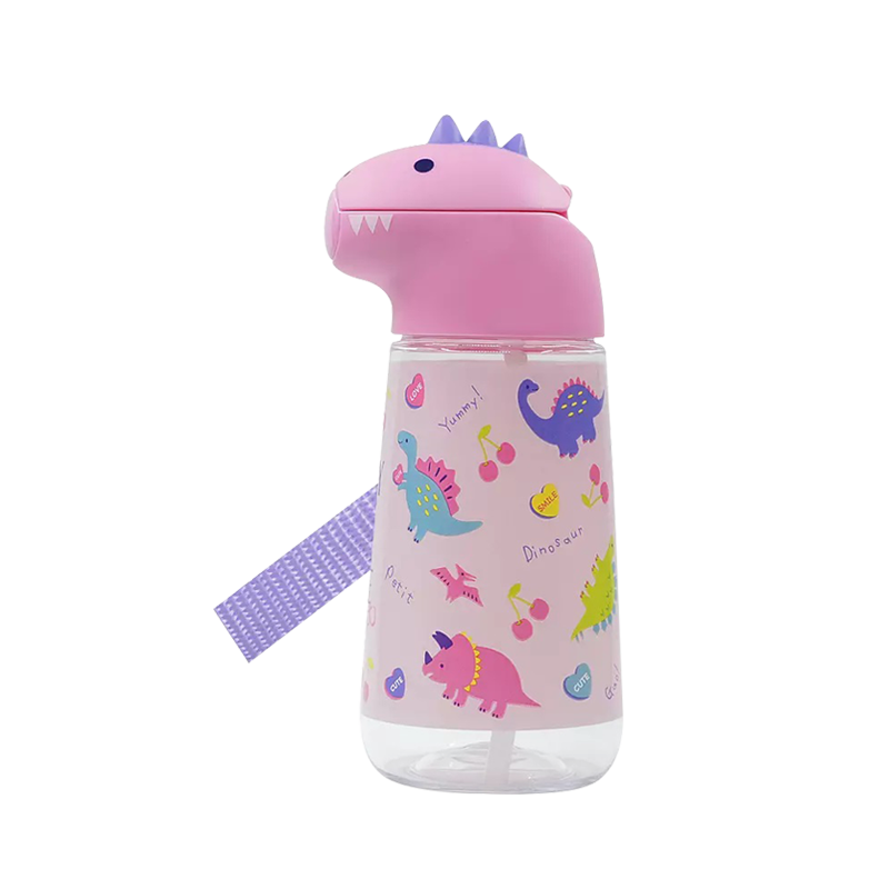 Skater 恐龍吸管水壺420ml