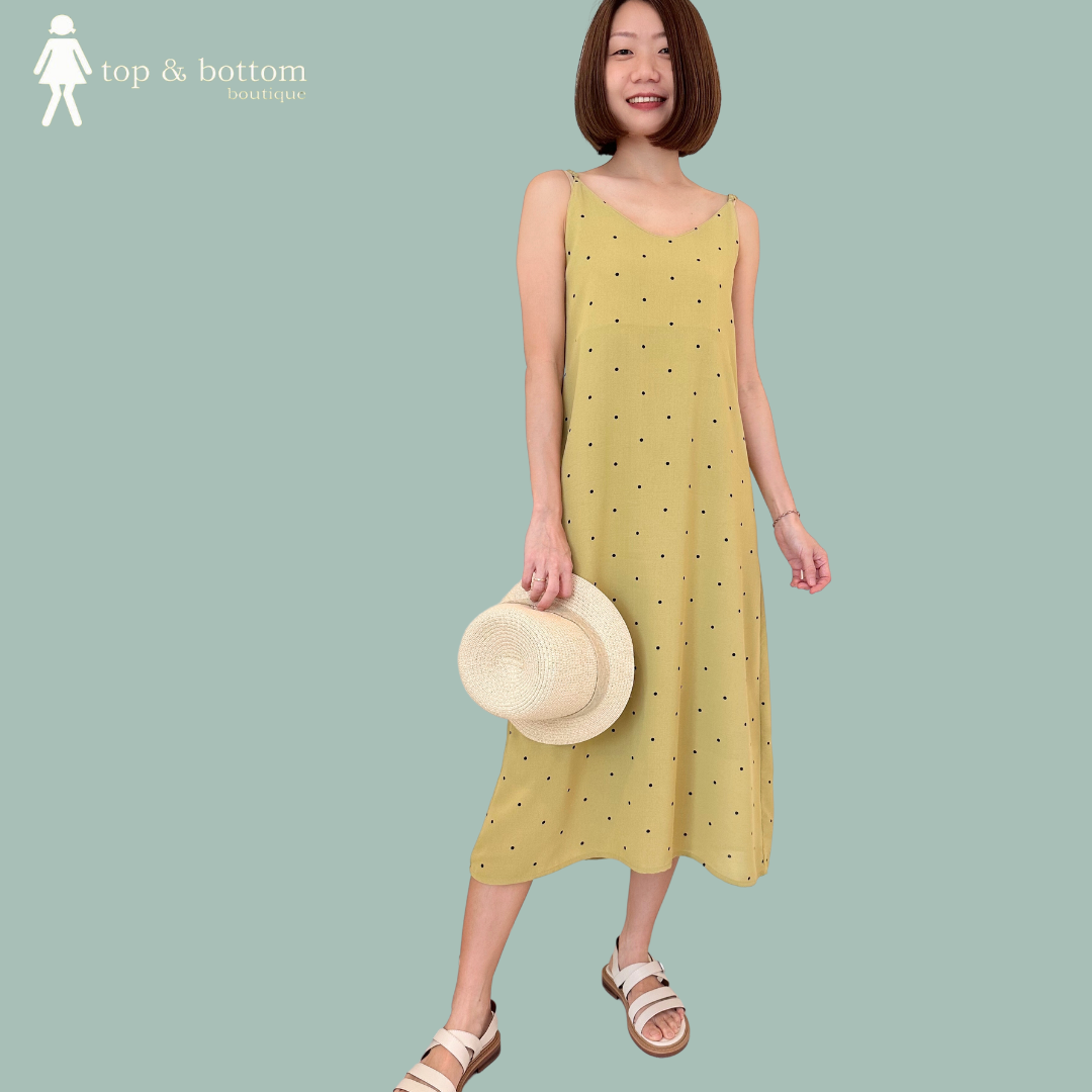 STRAP POLKA DOT DRESS