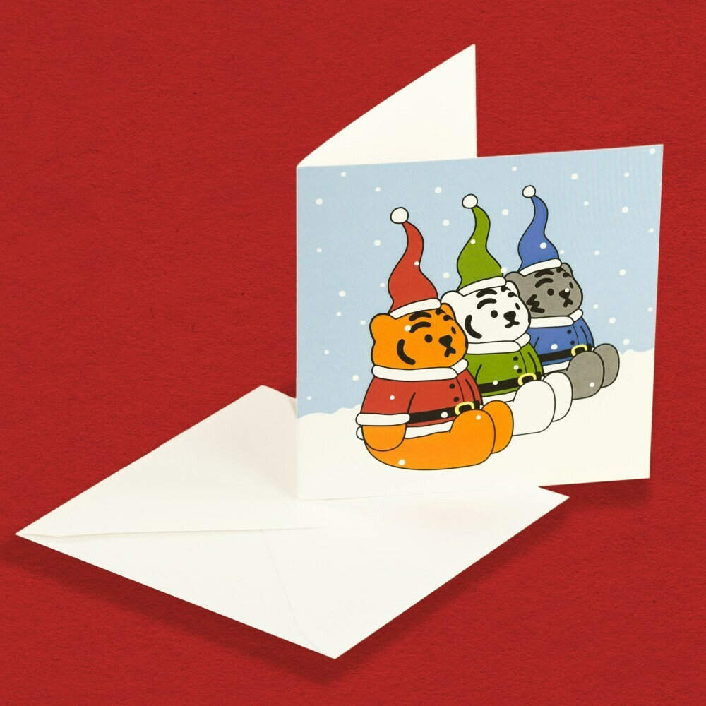 Muzik Tiger Christmas Card Series (Korean Stationery Brand)