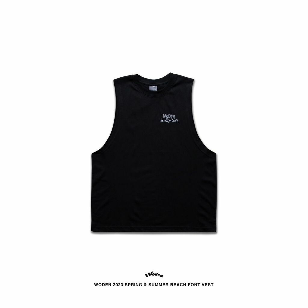 WODEN 2023 Spring & Summer 045 Beach Font Vest 黑色