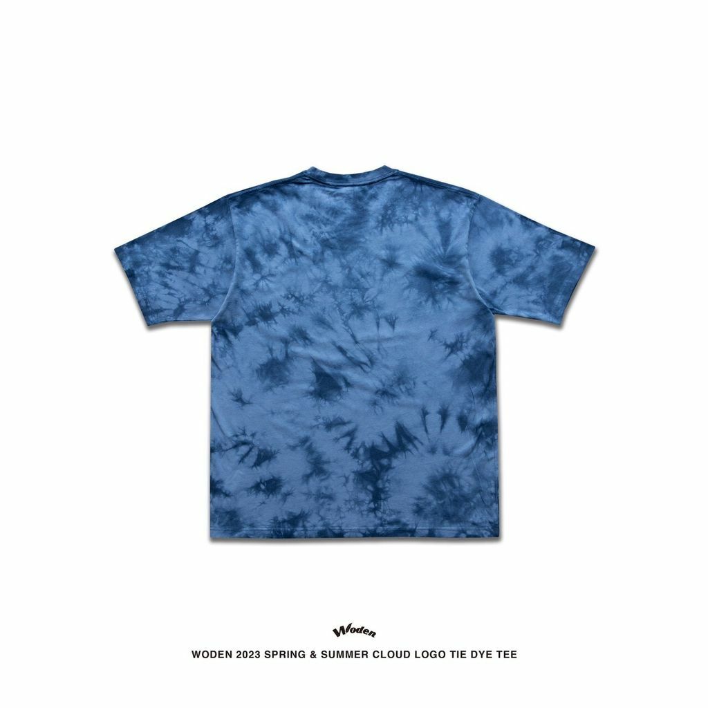 WODEN 2023 Spring & Summer 048 Cloud LOGO Tie Dye tee 藍色