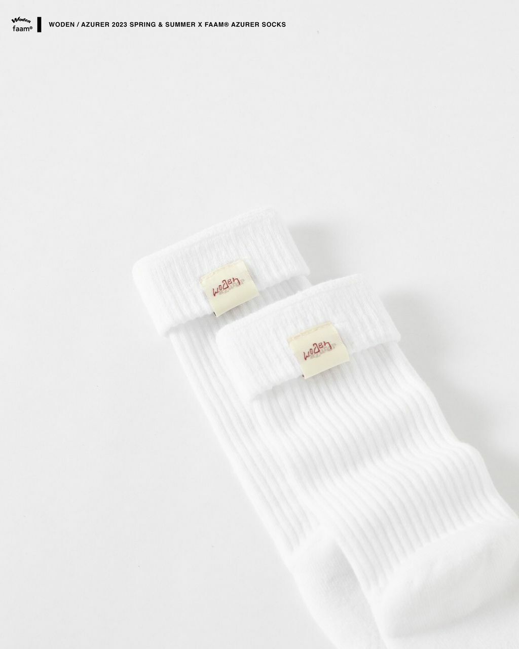 WODEN / Azurer 2023 Spring & Summer X faam® Azurer Socks 白