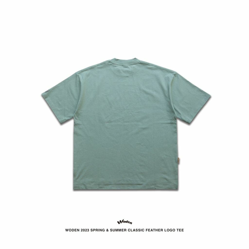 WODEN 2023 Spring & Summer 050 Classic Feather LOGO tee 綠色款