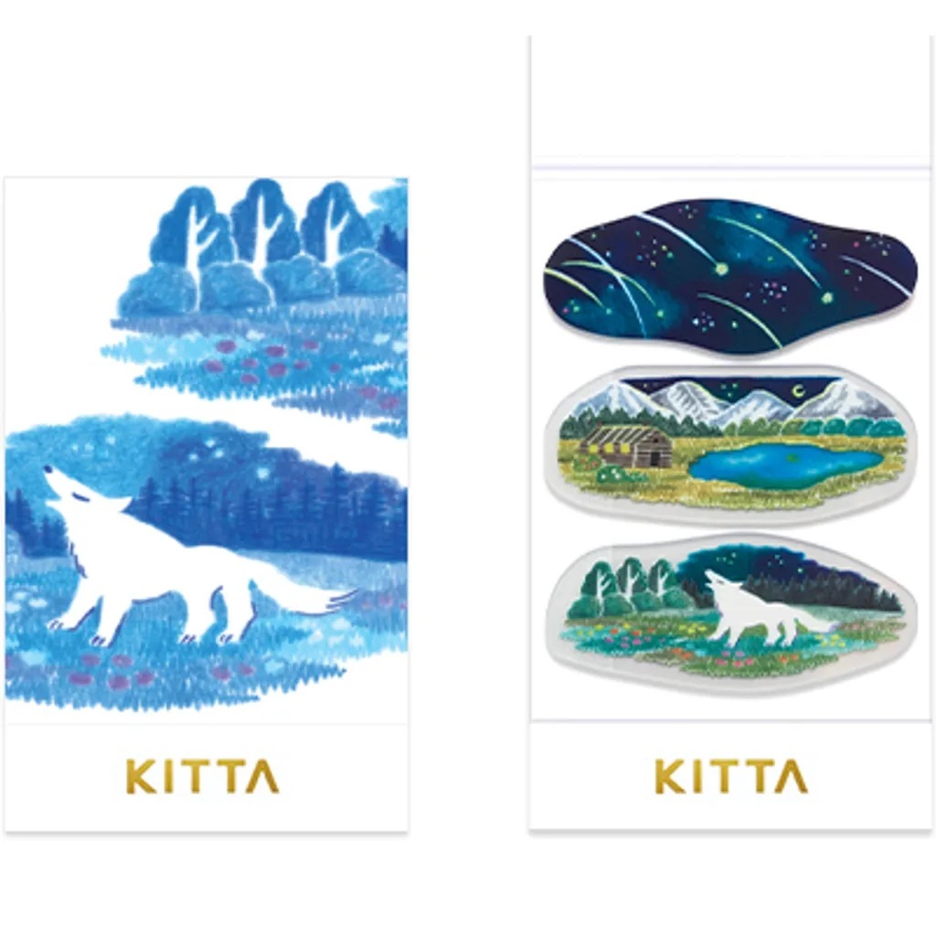 KITTA隨身攜帶和紙膠帶 透明軋型_夜空(KITT015)