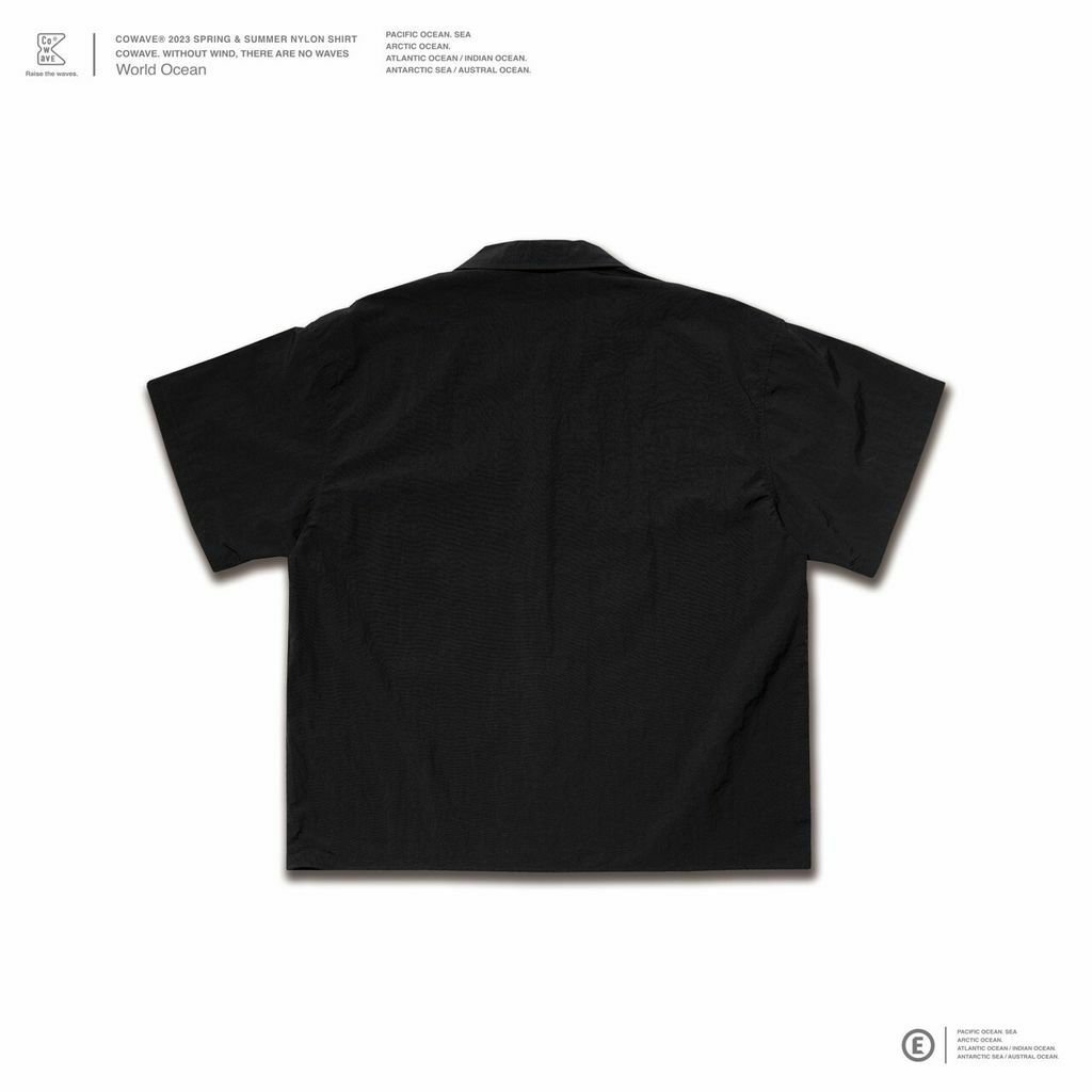 Cowave 2023 Spring & Summer Nylon Shirt 黑