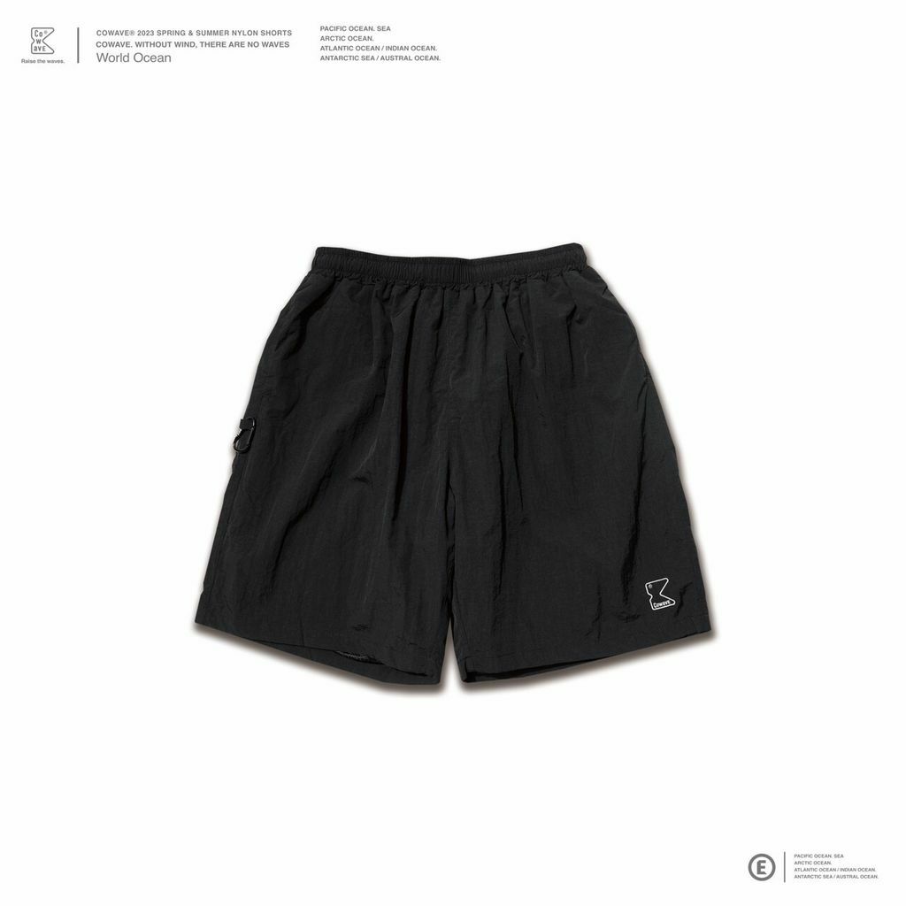 Cowave 2023 Spring & Summer Nylon Shorts 黑