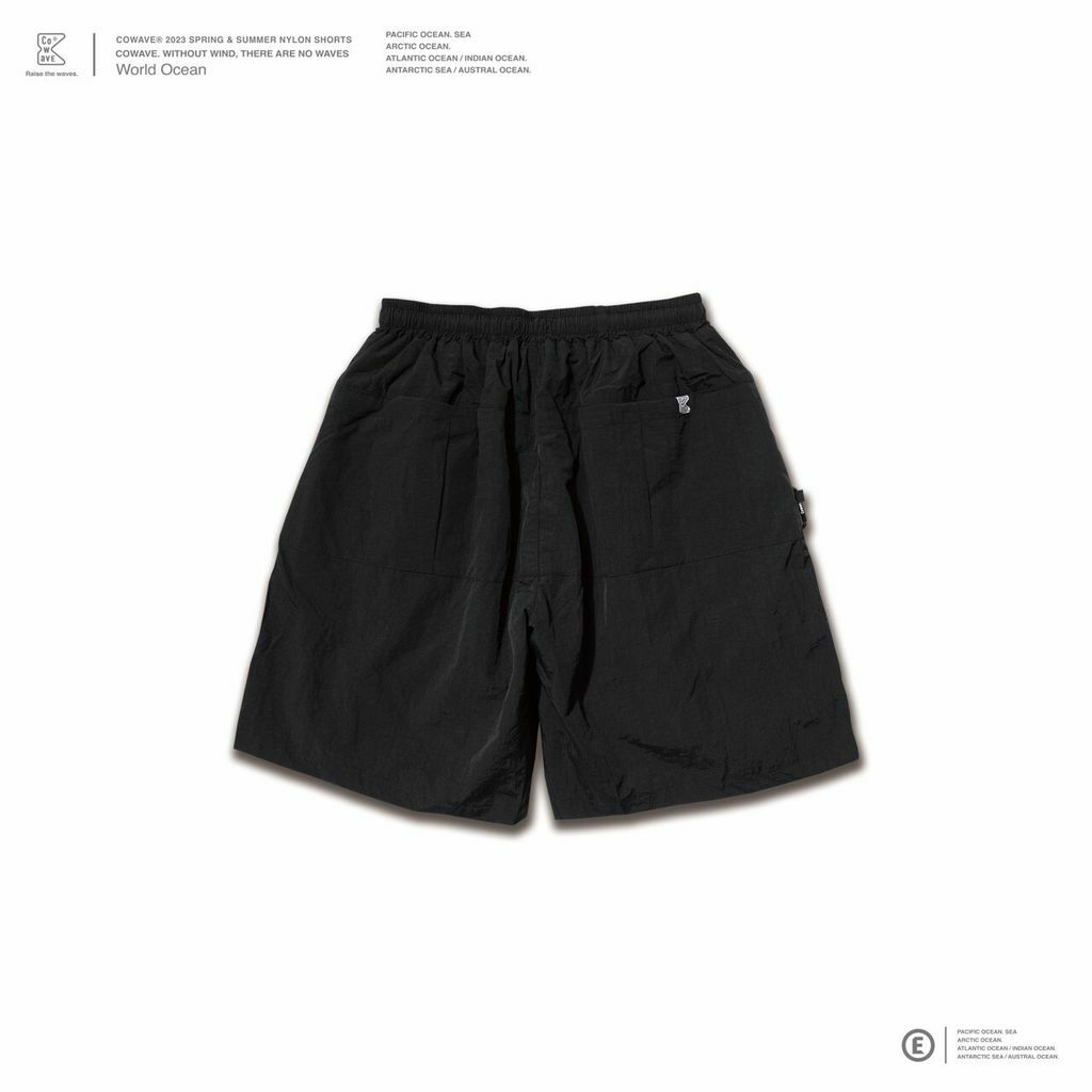 Cowave 2023 Spring & Summer Nylon Shorts 黑
