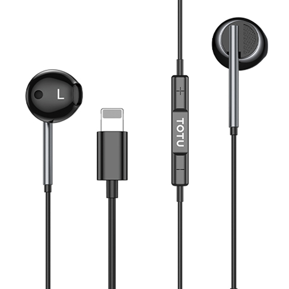 TOTU 拓途 Lightning有線耳機線控高清通話麥克風 即插即用 1.2M 支援iPhone8~14全系列 通過BSMI認證