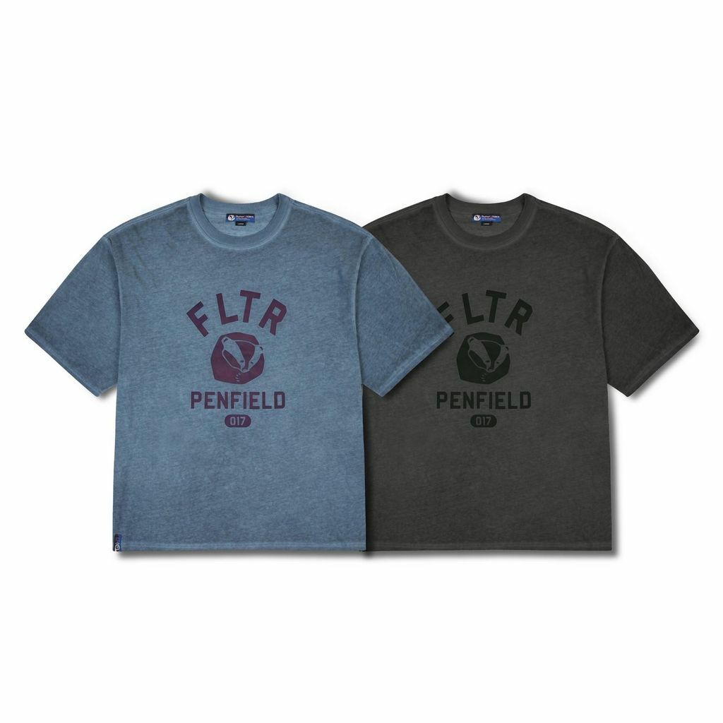 Penfield® X FILTER017® Mixed Badger/Bear Washed Tee 聯名米斯獾/熊洗舊短Tee