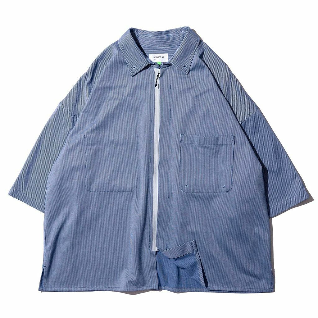 DEMARCOLAB WK BIG BOY ZIP SHIRT (BLUE)