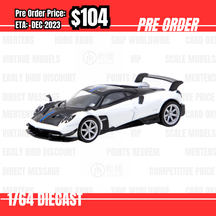 PO-$104 * Tarmac * 1:64 Pagani Huayra BC Bianco Benny [15/07]