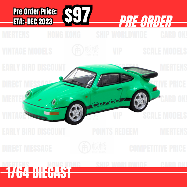 PO-$97 * Tarmac * 1:64 Porsche 911 Turbo Green [15/07]