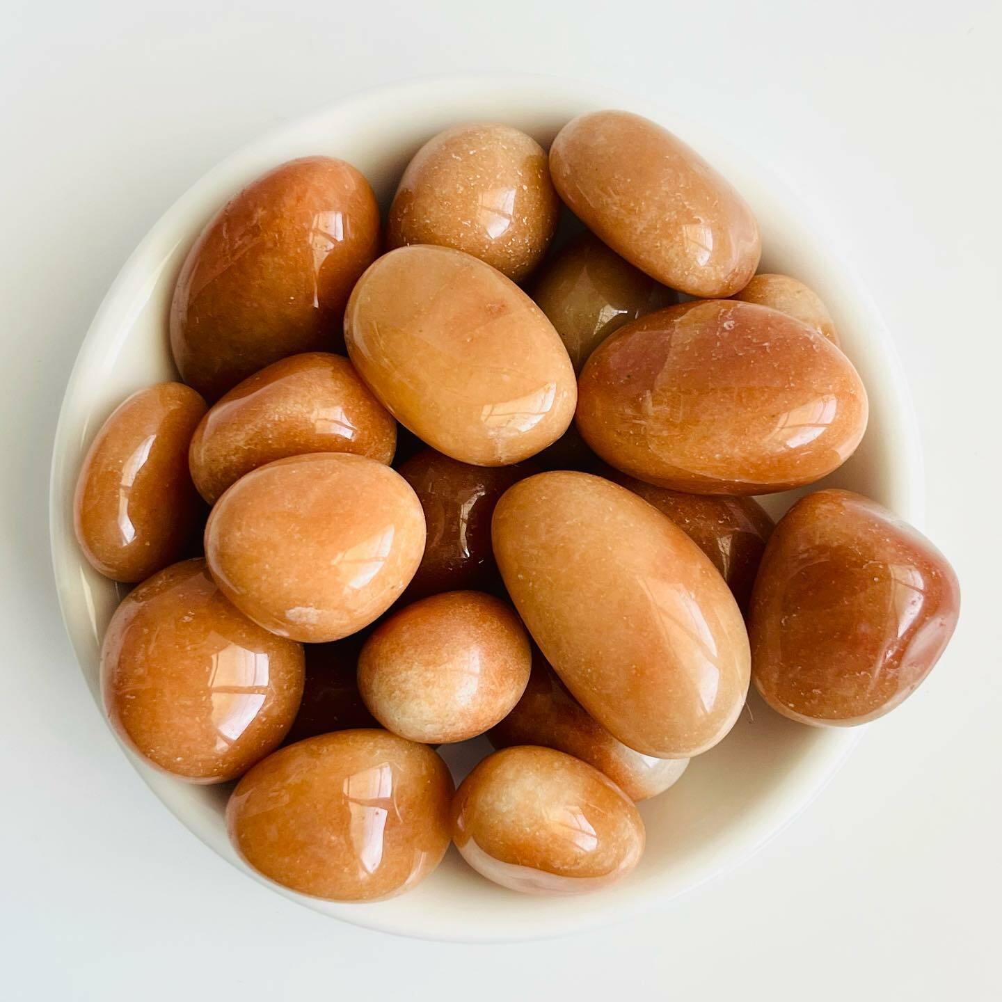 [原石] 橙東菱玉 水晶滾石