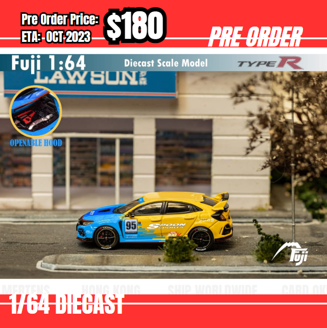 PO-$180 * Fuji * 1:64 Honda Civic Type R FK8 Spoon [15/07]