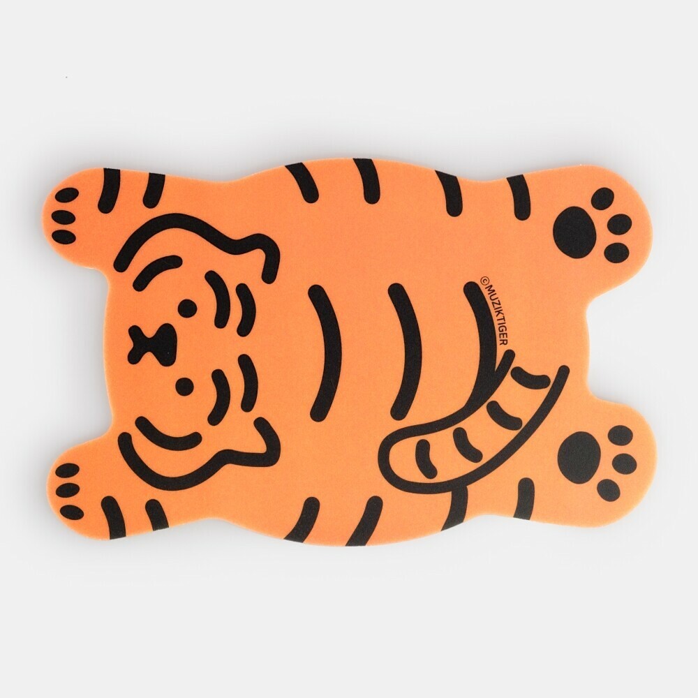 Muzik Tiger PVC Mouse Pad－Plop Down Tiger (Korean Brand)