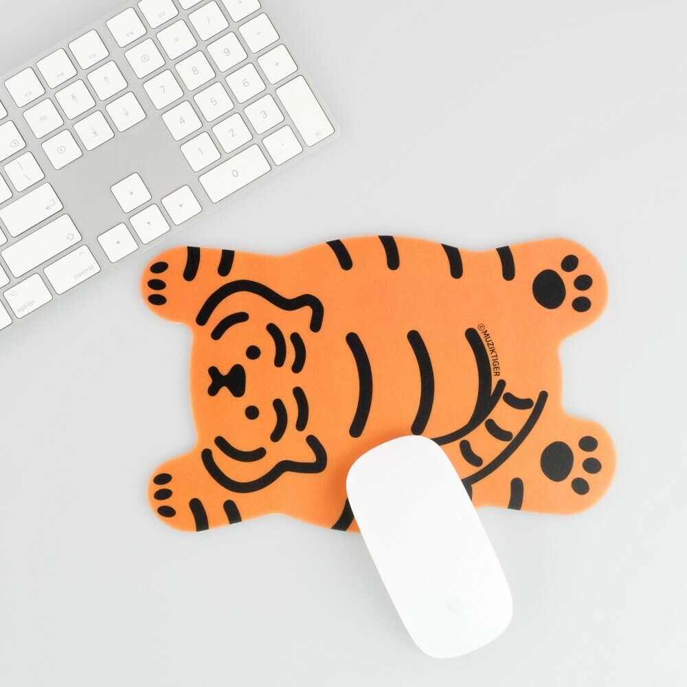 Muzik Tiger PVC Mouse Pad－Plop Down Tiger (Korean Brand)