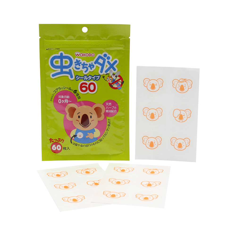 和光堂 嬰兒天然桉樹精油驅蚊貼 (60枚)