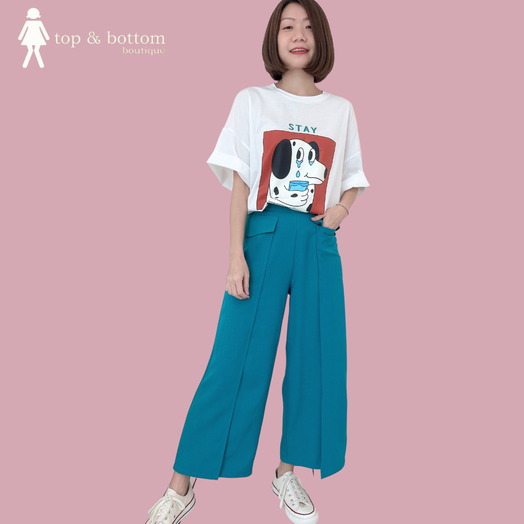 POCKET HIGH WAIST CULOTTES