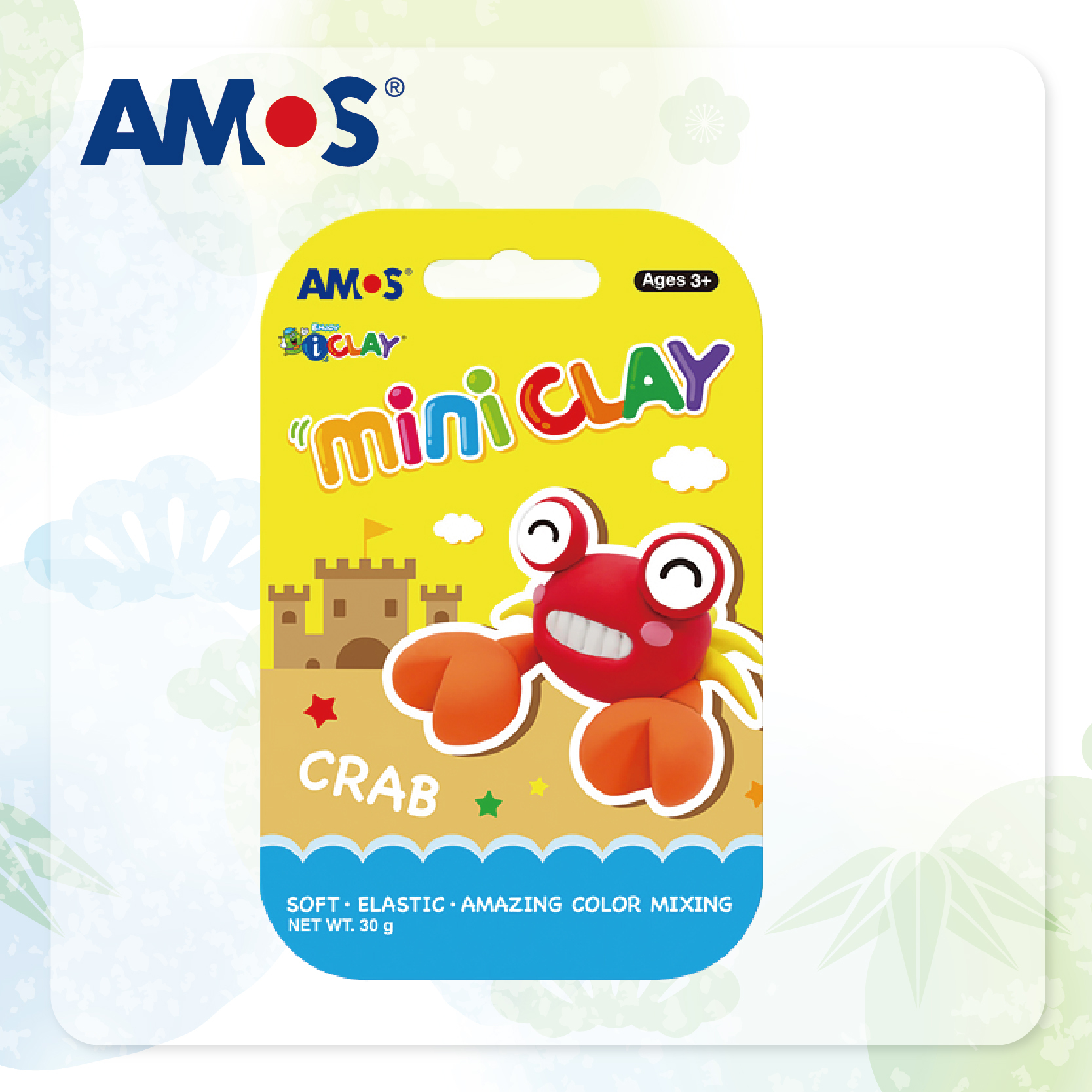 AMOS MINI 30g 迷你紙黏土 (小螃蟹)