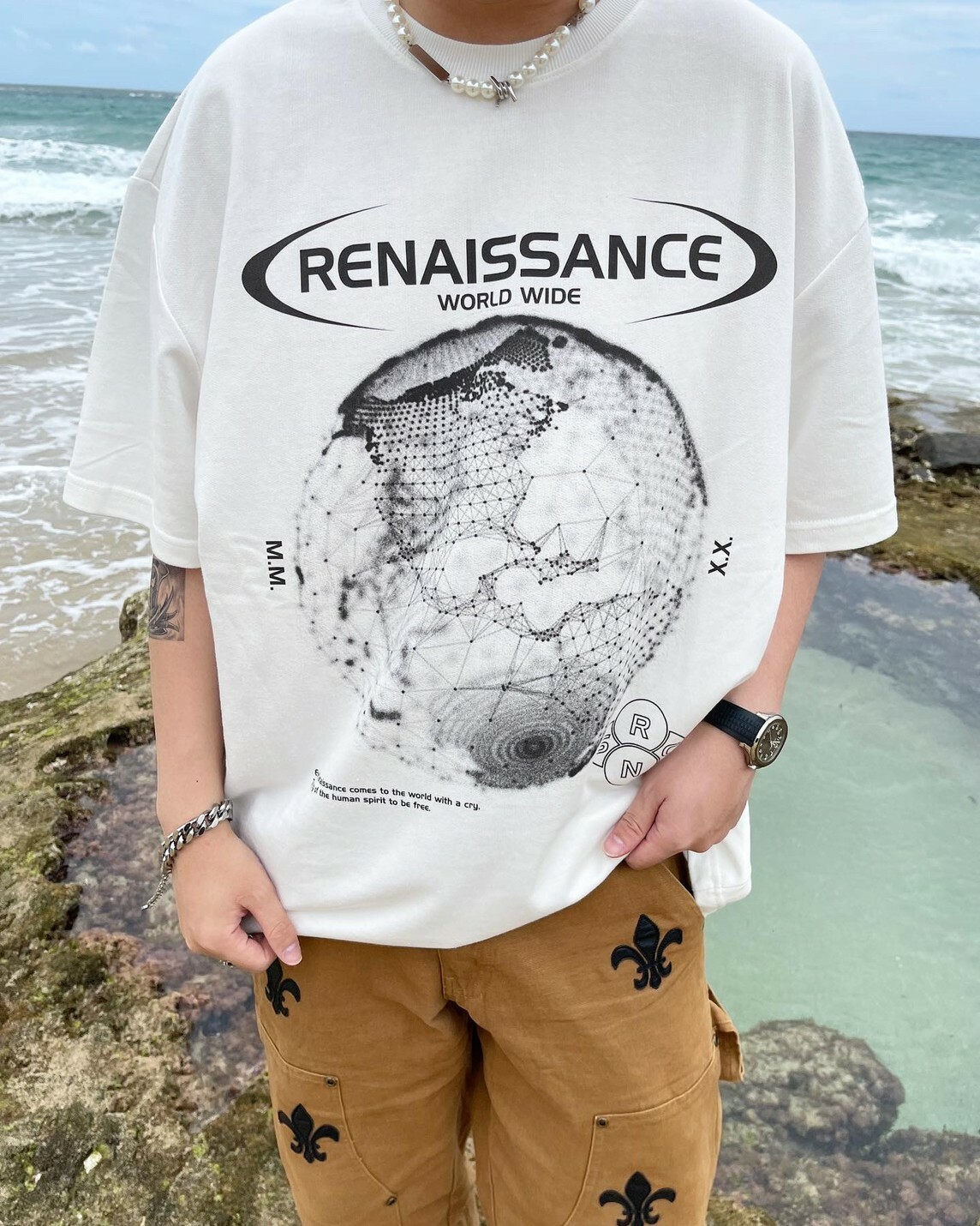 RENAISSANCE 數位地球 WORLD WIDE 短袖 T ‘’ Dotted Earth Tee ‘’
