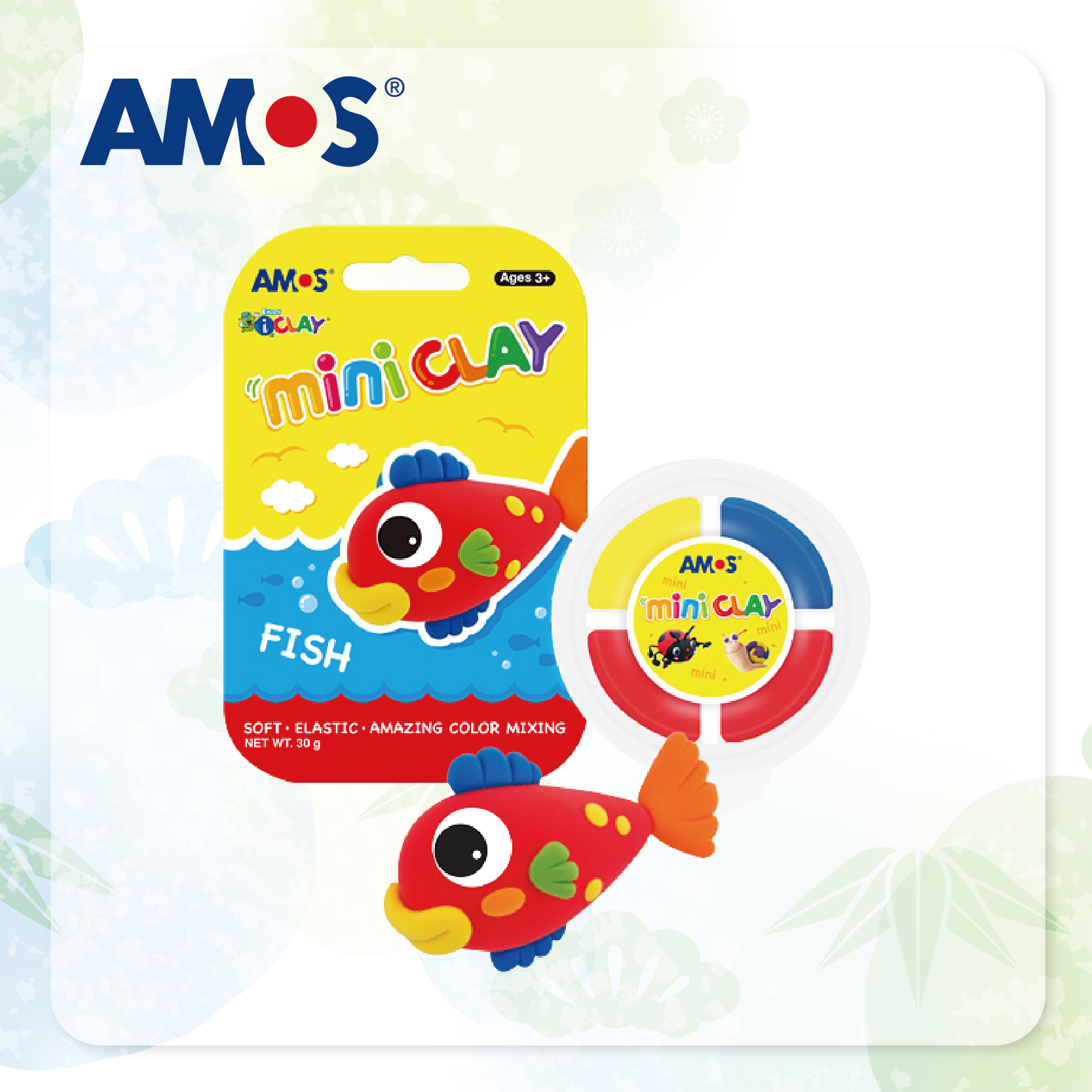 AMOS MINI 30g 迷你紙黏土 (小魚兒)