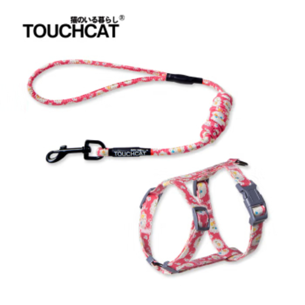 Cat Harness & Leash Red