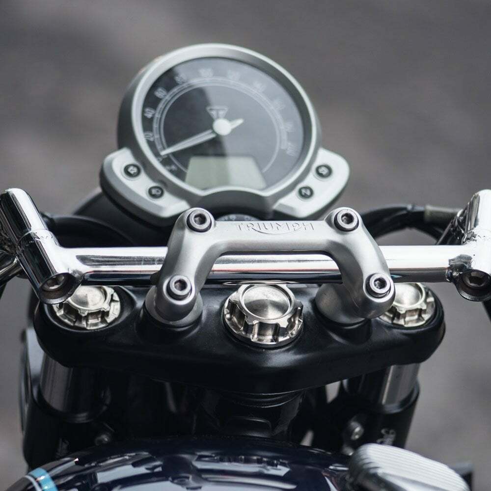 Motone 氣冷凱旋專用 前叉上蓋 41mm 鈦合金