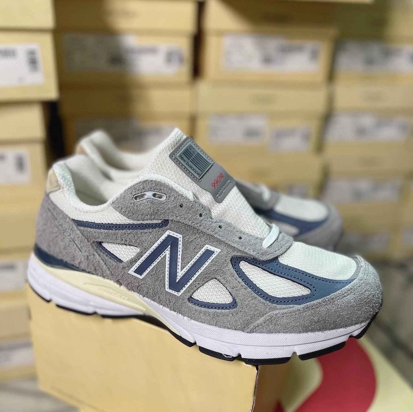 NEW BALANCE X TEDDY SANTIS U990TA4 GREY NAVY 美國製灰藍