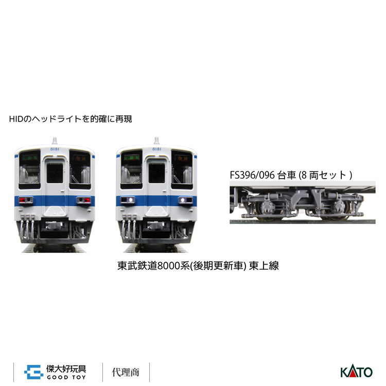 KATO 10-1650 東武鐵道8000系(後期更新車) 東上線(8輛)