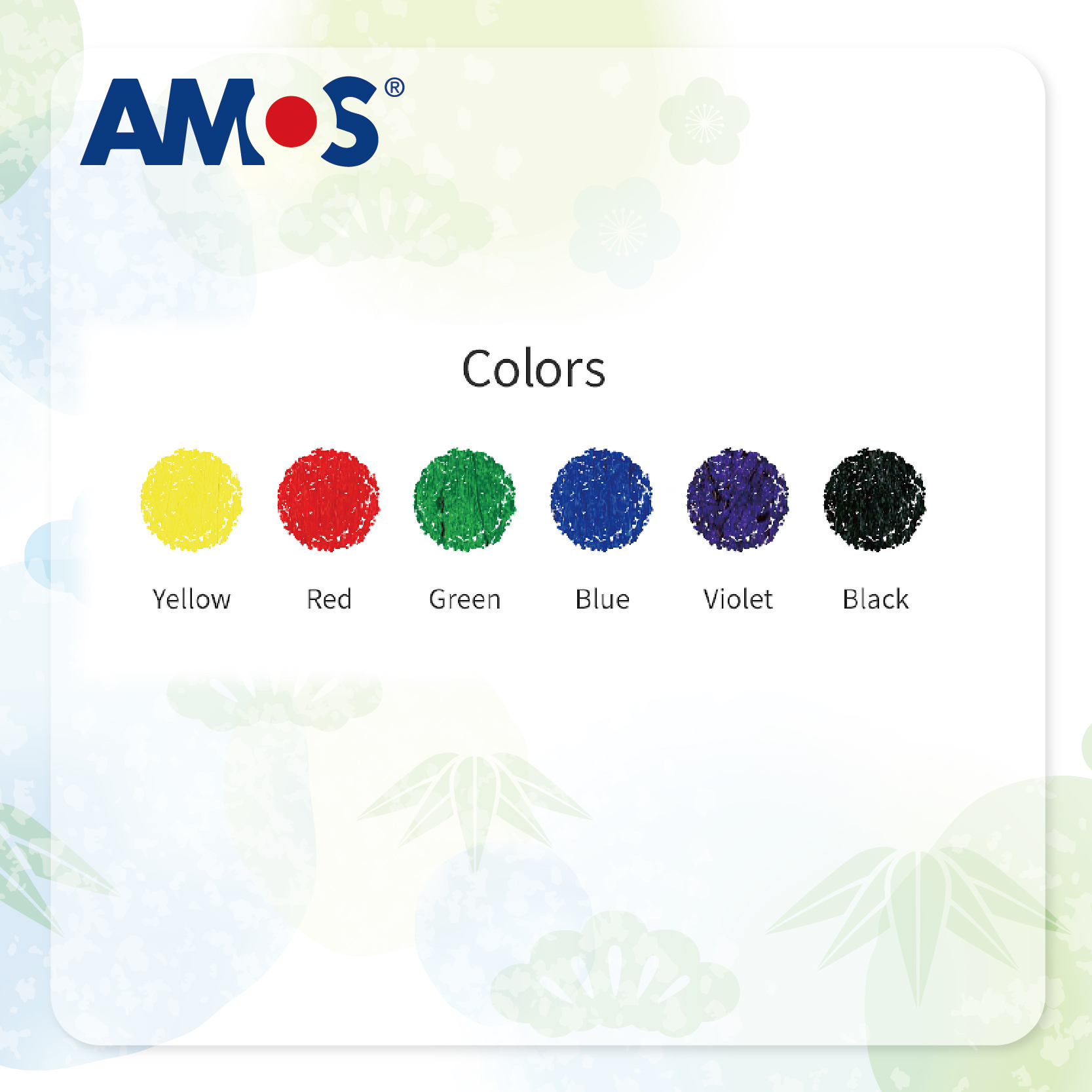 AMOS Colorix 6色蠟筆
