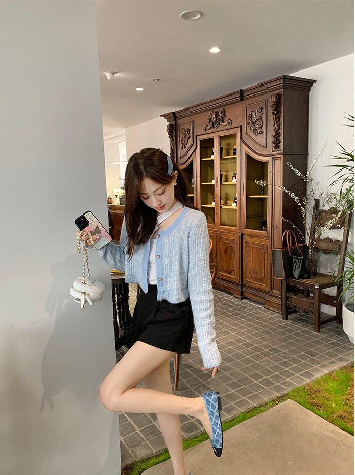 粗花泥芭蕾舞鞋(35-40)(牛仔/檸檬黃/白)