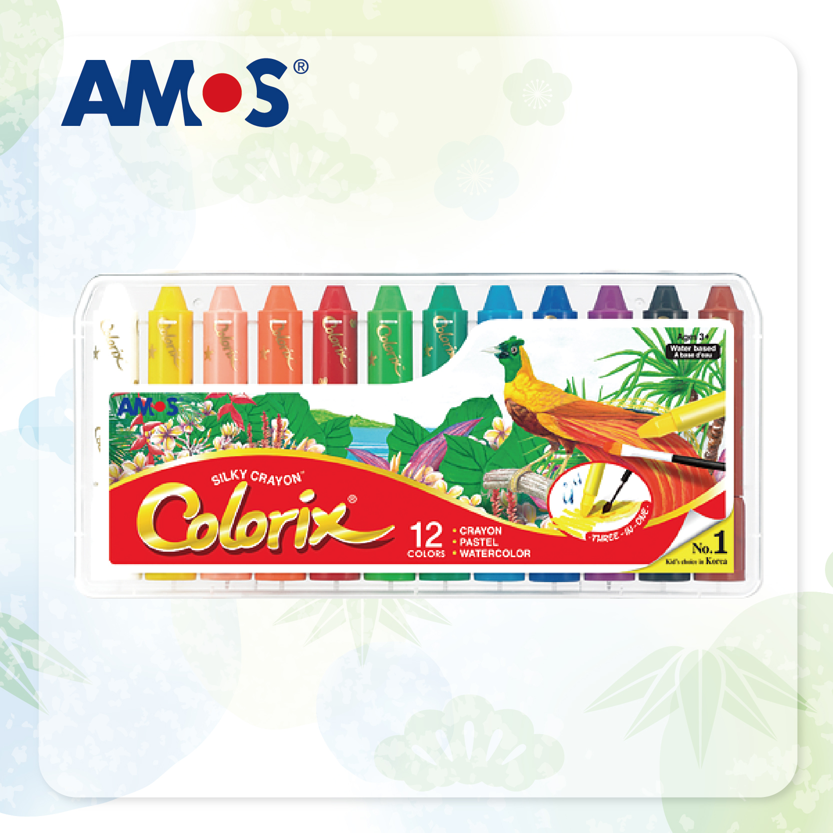 AMOS Colorix 12色蠟筆