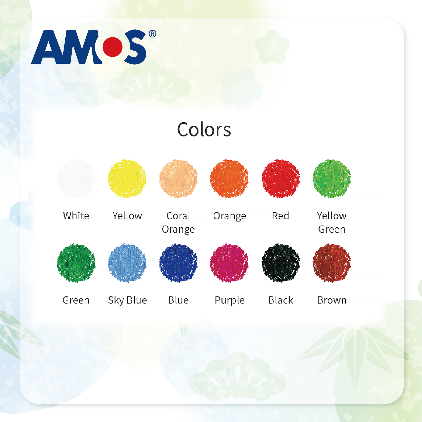 AMOS Colorix 12色蠟筆