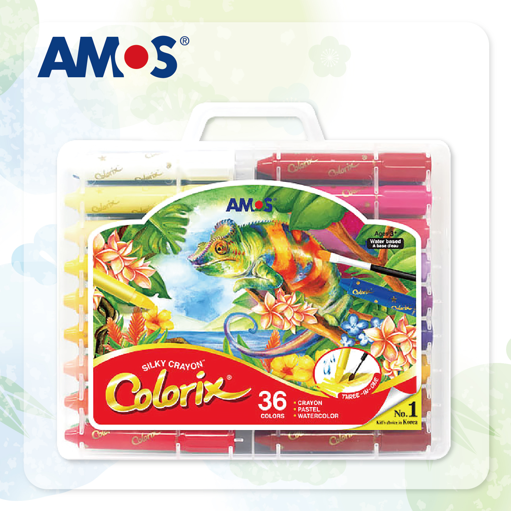 AMOS Colorix 36色蠟筆