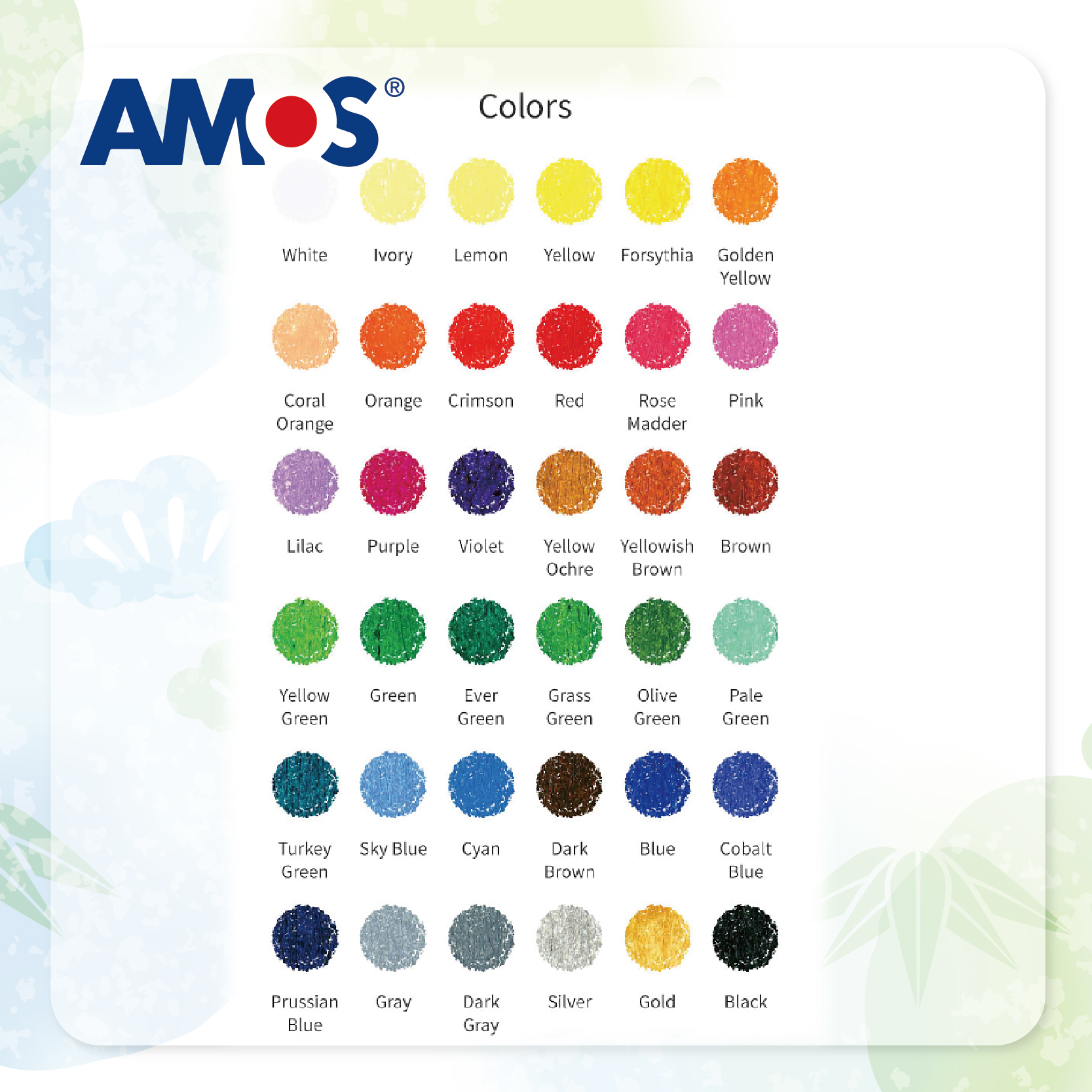 AMOS Colorix 36色蠟筆