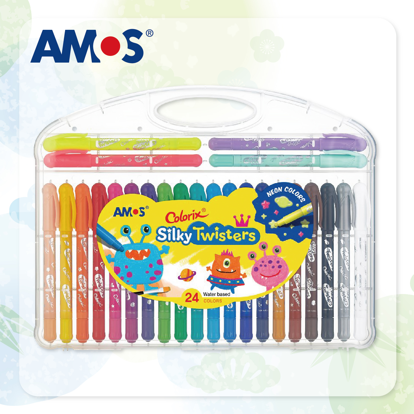 AMOS Colorix 24色旋轉蠟筆