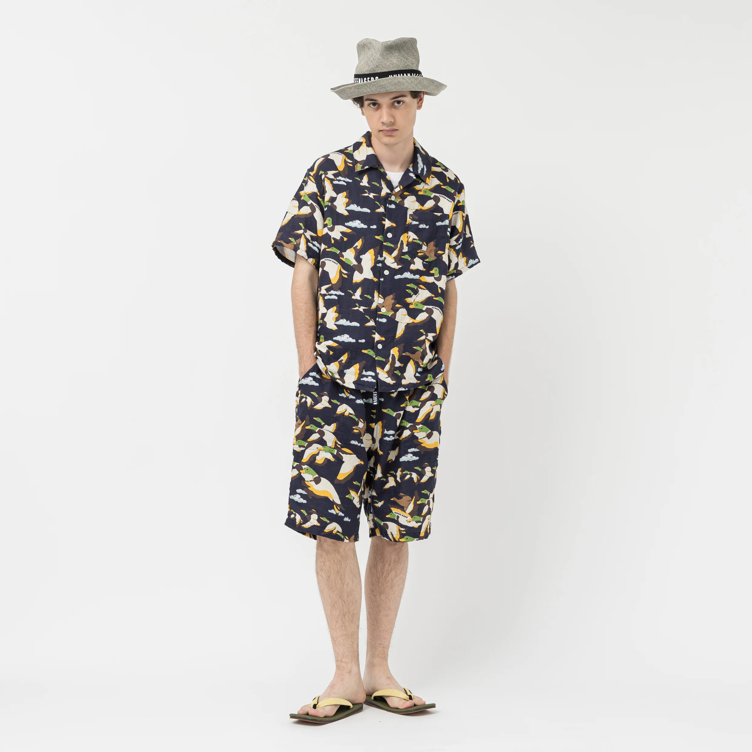 DUCK GAUZE ALOHA SHIRT