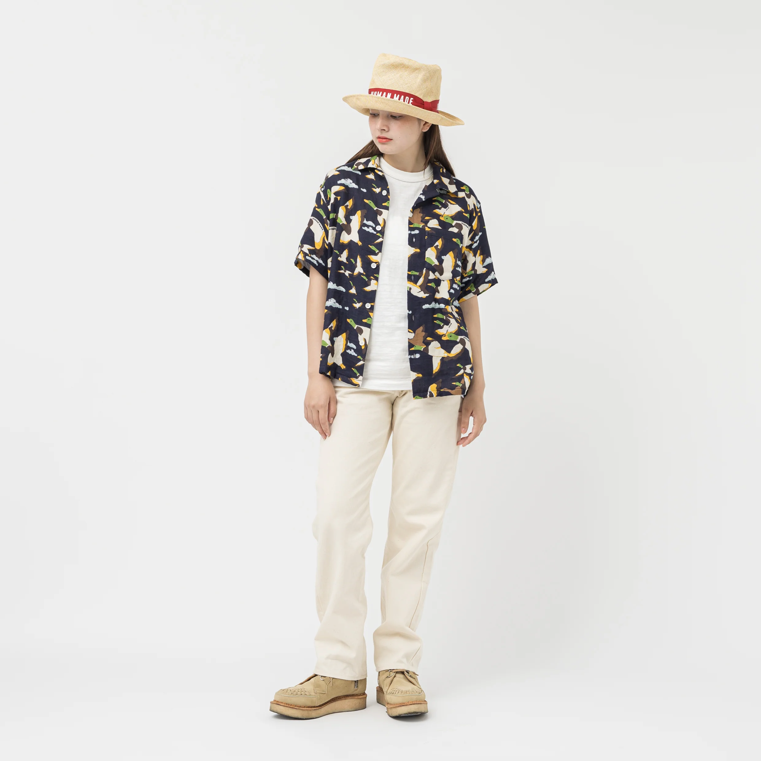 DUCK GAUZE ALOHA SHIRT