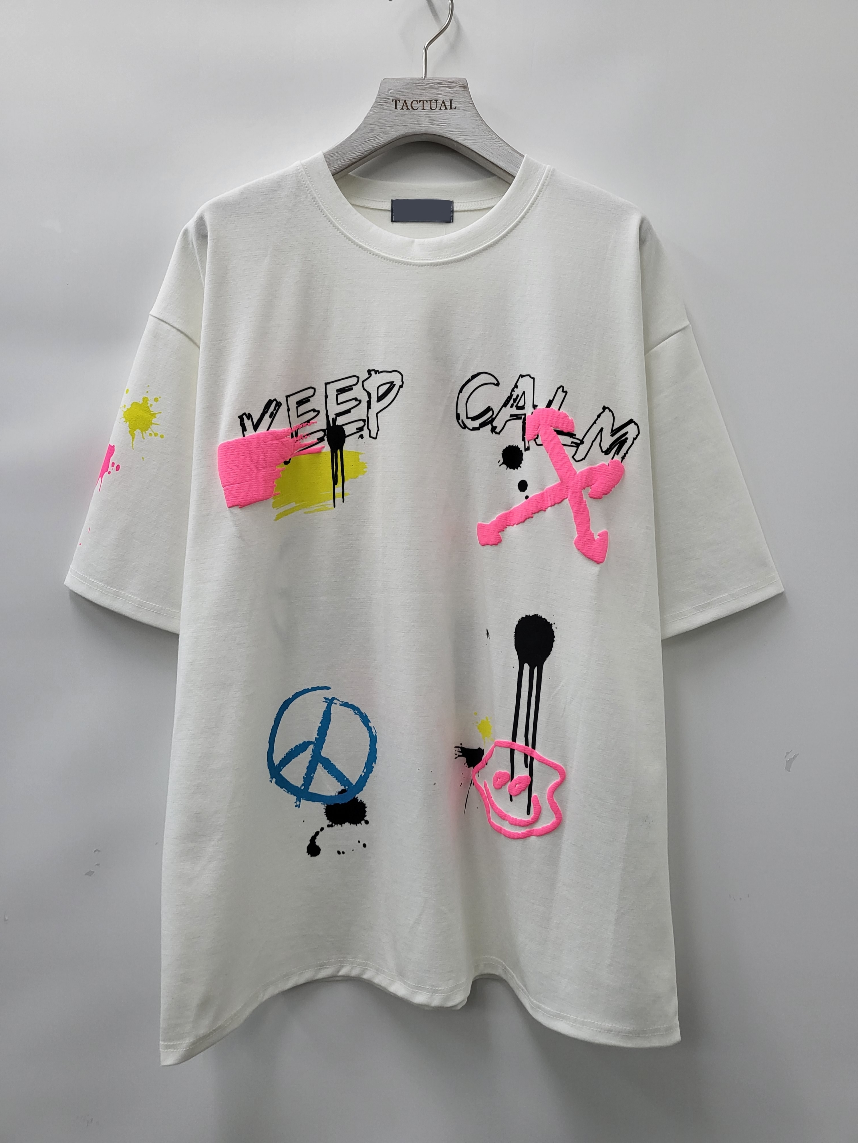 英文字圖案短袖Tee T5096