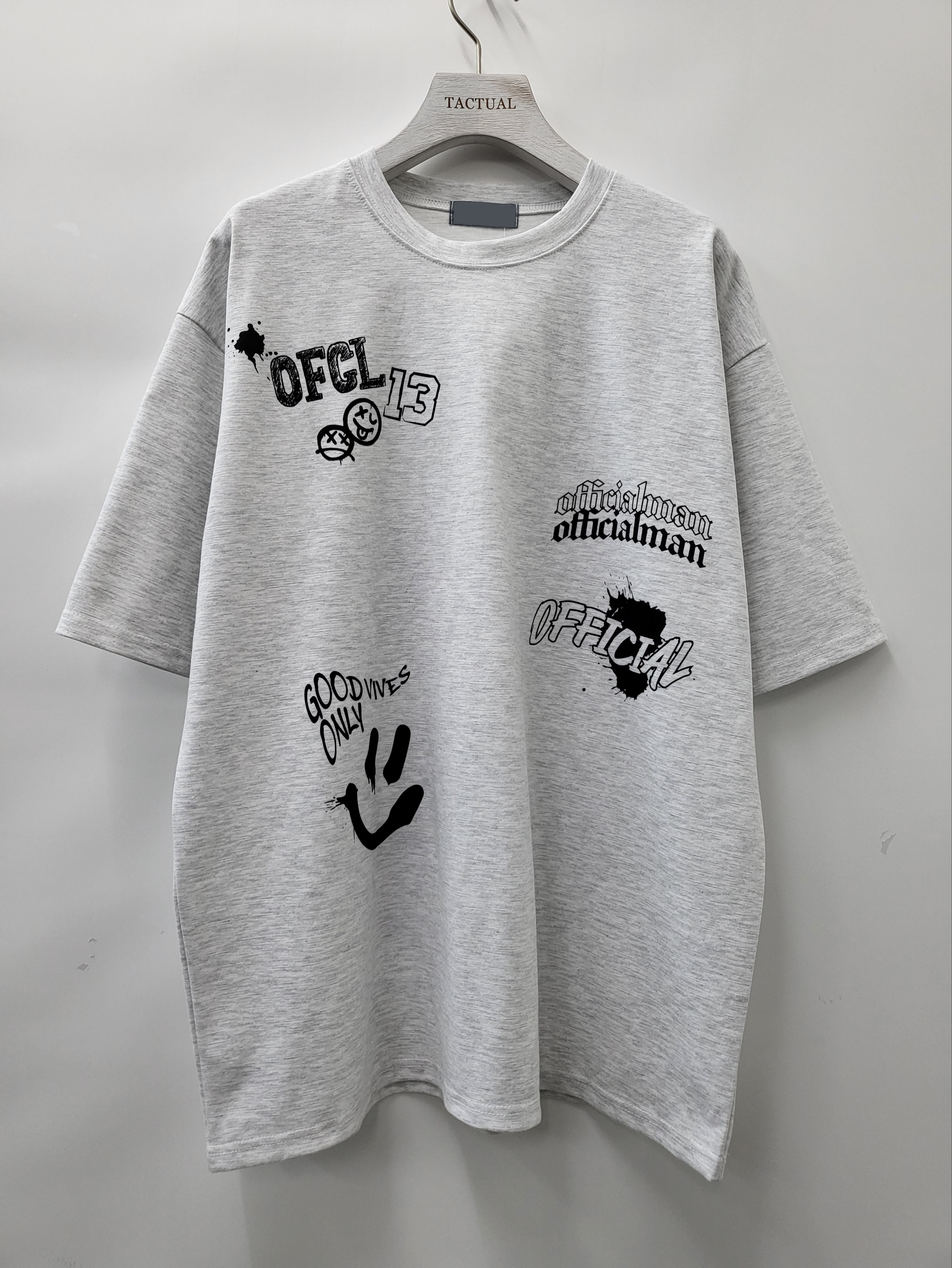 英文字圖案短袖Tee T5093