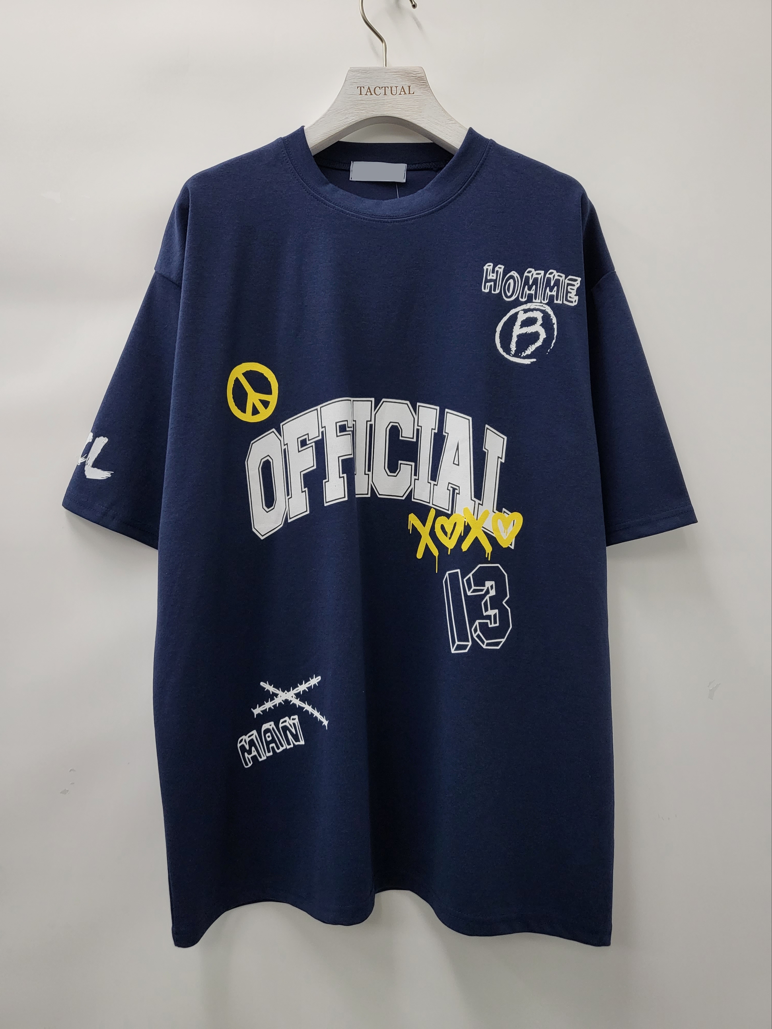 英文字圖案短袖Tee T5092